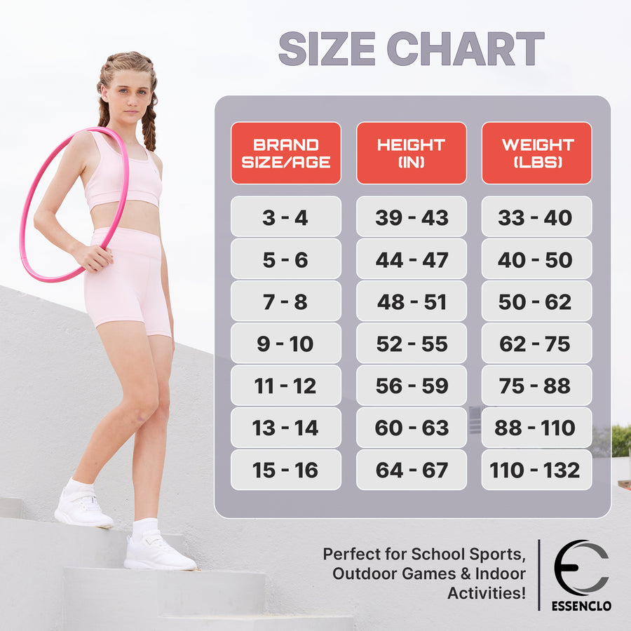 Essenclo girls biker shorts and racerback tank 5-piece set with headband, lavender / black (photo 6)
