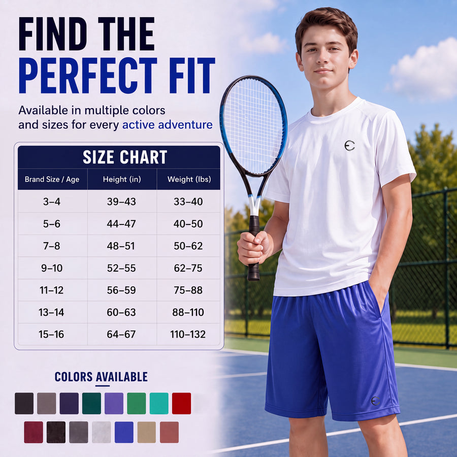 Essenclo boys basketball shorts with pockets 3-pack, navy / gray / black (photo 14)